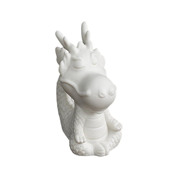 WLPZXP Ceramic Dragon Figurine Animal Sculpture Collectible Home Decorative Mini Dragon Style B