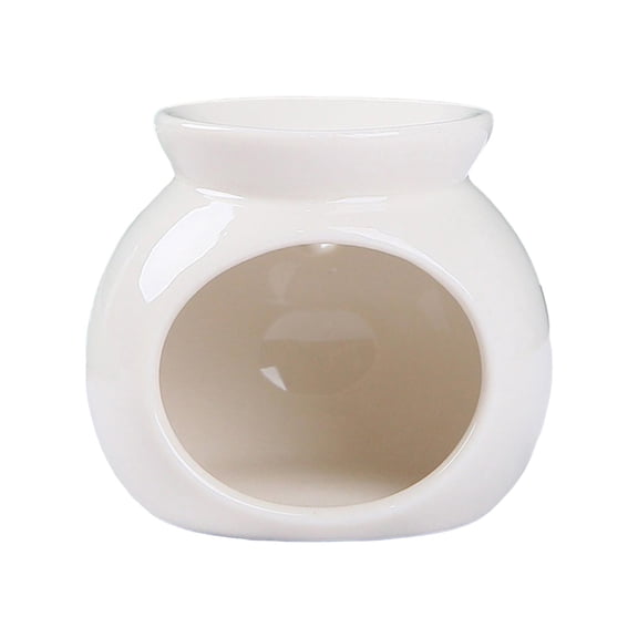 WLPZXP Ceramic Essential Oil Burner Aroma Oil Burner Mini Candle Holder ,Aroma White