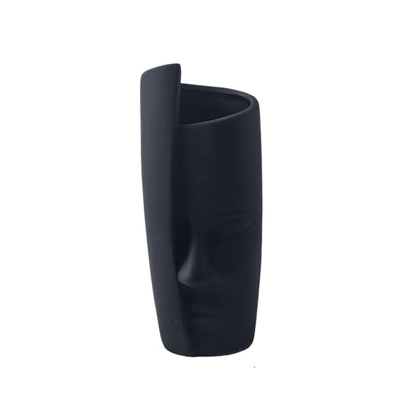 WLPZXP Ceramic Flower Vase Decorative Vase Organizer Modern Planter Minimalist Abstract Black