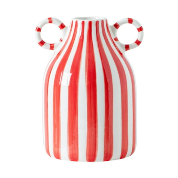 WLPZXP Ceramic Flower Vase Decorative Vase for Table Shelf Living Room Dinner Table Red