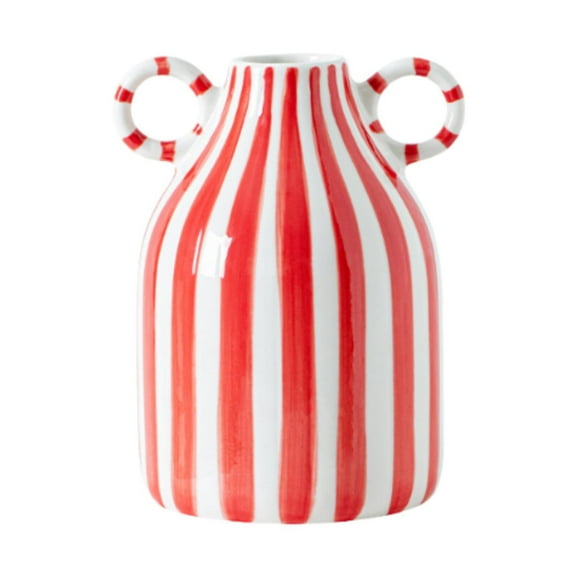 WLPZXP Ceramic Flower Vase Decorative Vase for Table Shelf Living Room Dinner Table Red