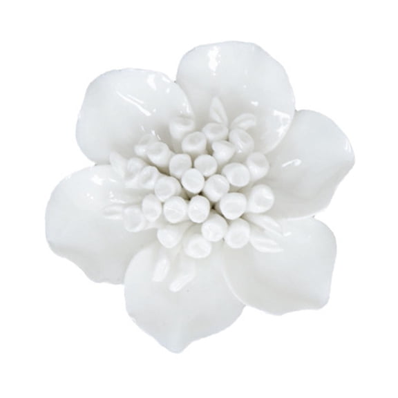 WLPZXP Ceramic Flower Wall Art 3D Hanging Porcelain Flowers Easy Installation Art Decor Camellia