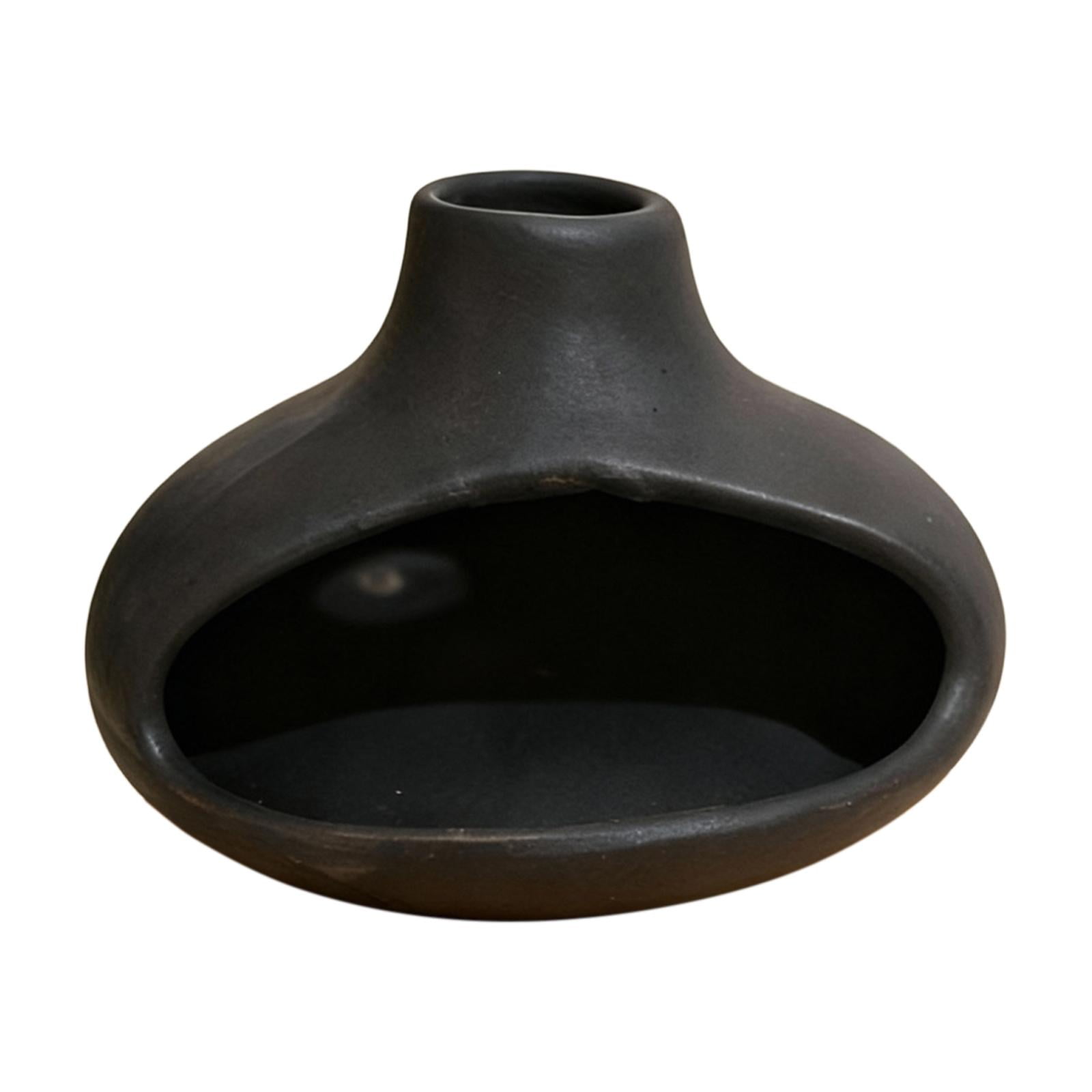 WLPZXP Ceramic Incense Burner Holder Censer SPA Decoration Accents Incense Cone Burner black
