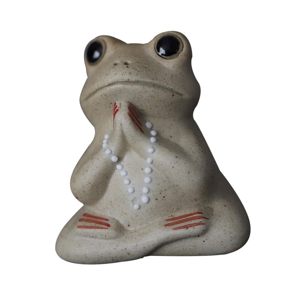 WLPZXP Ceramic frog tea pet figurine tea room decoration kung fu tea pet model souvenir Style A