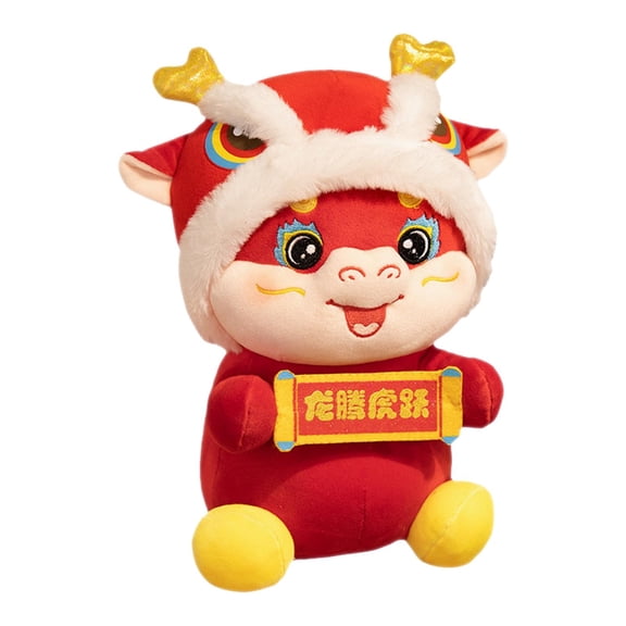 WLPZXP Chinese New Year Dragon Doll Animal Ornament Decorative Cute Photo Props Stuffed 55 CM