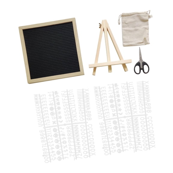WLPZXP Classic Letter Board with Stand for Wedding Coffee Shop Farmhouse Decor Black