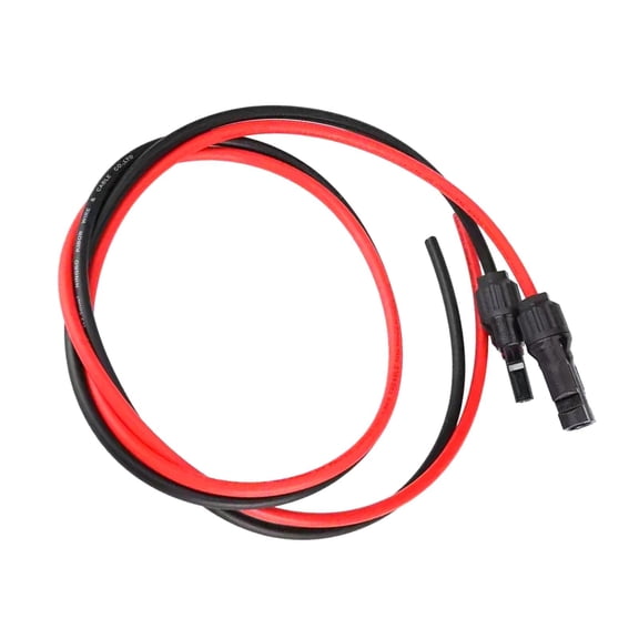 WLPZXP Connector Cable Black Red Solar Wire Extension for Outdoor, Travel, Car, Hiking,