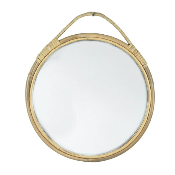 WLPZXP Country Style Round Mirror Bathroom Vanity Mirror Rustic Wall Mirror Wall Mirror