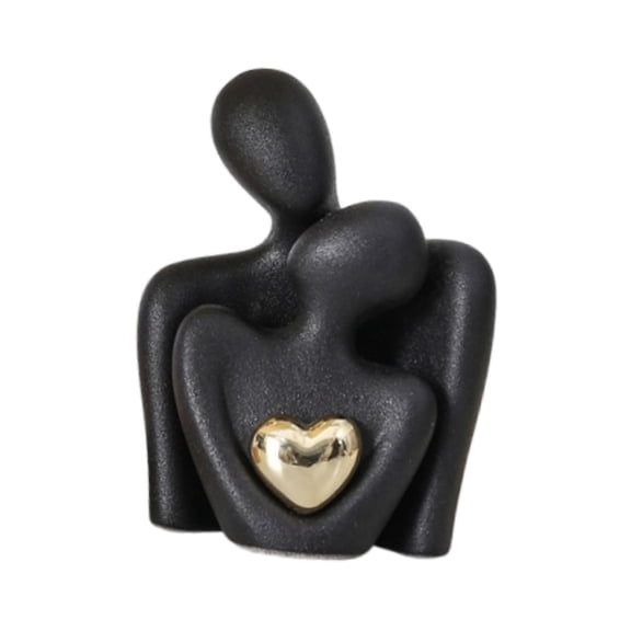WLPZXP Couple Statue Abstract Sculpture, Home Decoration, Hugging Couple Figure Ceramic S