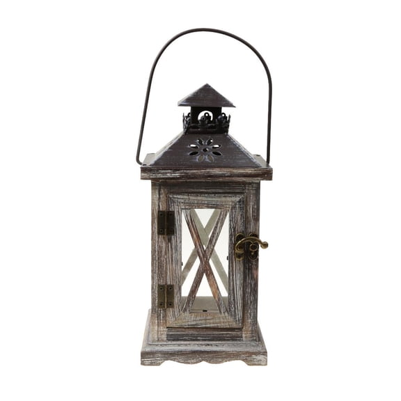 WLPZXP Creative Wedding Romantic Lantern Ancient Wooden Candlesticks Tealight Candle Holder Decor - wooden 2