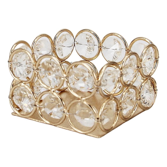 WLPZXP Crystal Votive Candle Holder,Tealight Candle Holders,Candle Stand for Home,Table Square