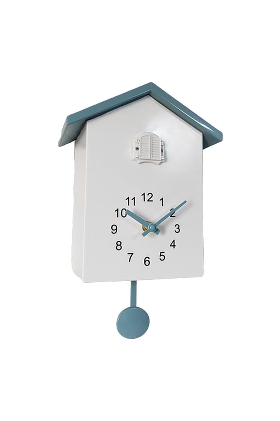 Cuckoo Wall Clock Children's Room Pendulum Clock Watch Wall Decor Grey