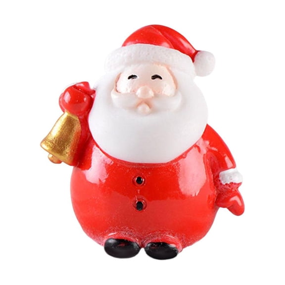 WLPZXP Cute Christmas Man Figurine Sculpture DIY Character Small doll Miniature Toy for StyleH