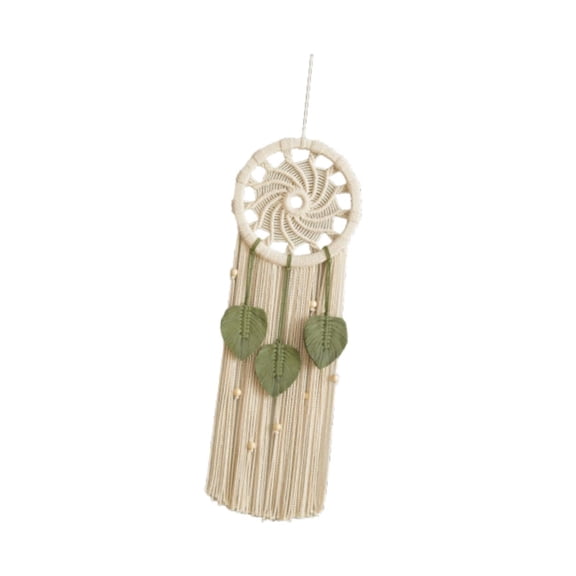 WLPZXP Decorative Dreamcatcher Interior Wall Decoration with 3 Woven Leaves Tassels 80cmx25cm