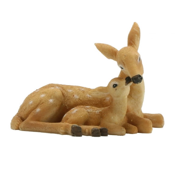 WLPZXP Deer Sculpture Lovely Garden Deer Figurine Decoration Mini Animal Statue Chinese Style A