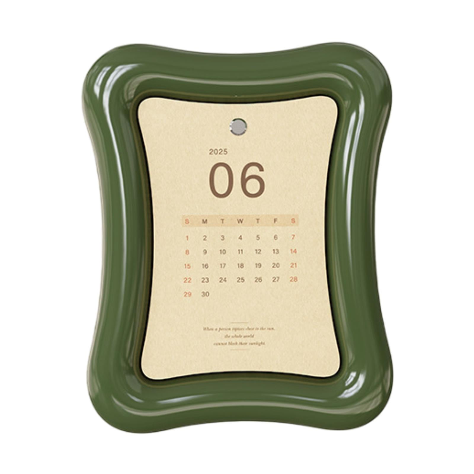 Walmart Deals of WLPZXP Desk Calendar Decor Small Home Decoration for Study Room Home Elegant Design Green