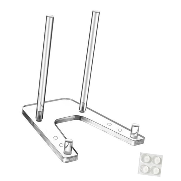 WLPZXP Display Plate Stand, Plate Holder, Adjustable Menu Stand, Compact Acrylic Easel,
