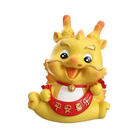 WLPZXP Dragon Piggy Bank Chinese New Year Dragon Statue Chinese Figurine Money Bank for style B