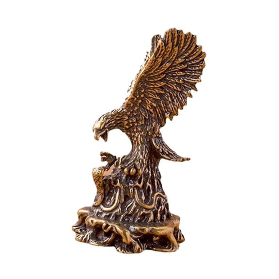 WLPZXP Eagle Figurine Animal Figurine Modern Collection Crafts Desk Ornament Copper for