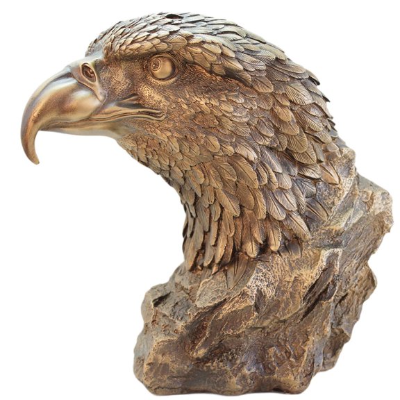 WLPZXP Eagle Head Statue Tabletop Ornament Creative Resin Decorative Figurine for Shelf