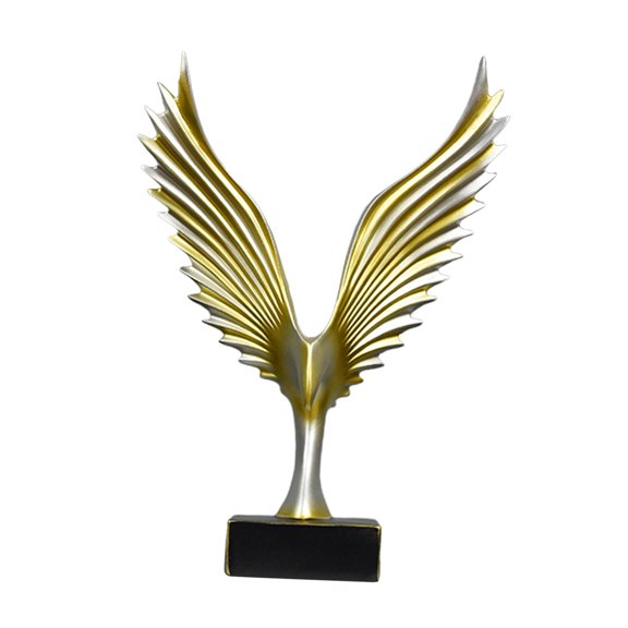 WLPZXP Eagle Statue Resin Figurine Table Centerpieces Collection Sculpture Eagle Figure Gold Silver
