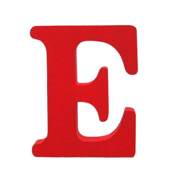 WLPZXP English Alphabet Letters Sign Plaque @ & Heart Wood Wooden Craft Decoration E