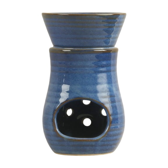 WLPZXP Essential Oil Burner Aroma Burner Decorative Modern Oil Tart Burner Oil Diffuser Blue