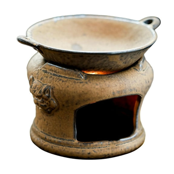 WLPZXP Essential Oil Burner Traditional Ceramic Aroma Oil Warmer Tealight Candle Holder A