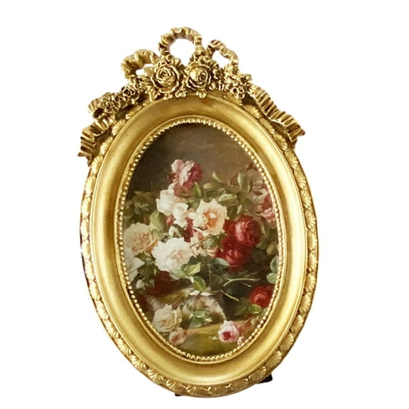 WLPZXP European Retro Style Photo Frame Hanging Picture Frame Tabletop Resin Collection