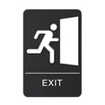thumbnail image 1 of WLPZXP Exit Sign with Braille Decal 9 x 6 inch Graphical Symbol Emergency Exit Sign for, 1 of 9