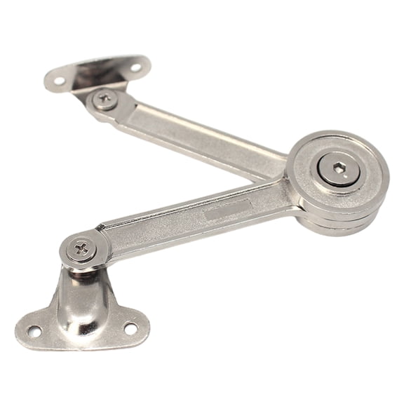 WLPZXP Fityle 2x Cabinet Cupboard Door Lift Up Strut Lid Flap Stay Support Chrome Hinge C