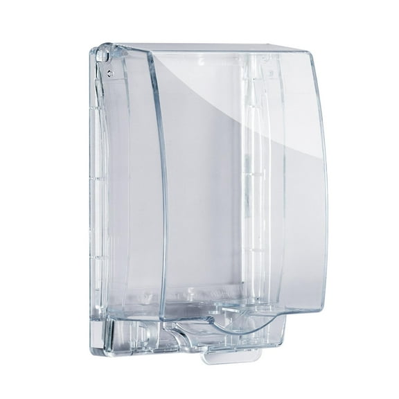 WLPZXP Flip Cover Weatherproof Socket Cover Electrical Socket Cover, Sturdy Front Panel Transparent