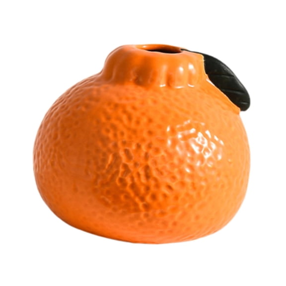WLPZXP Flower Vase Orange Shape Decorative Vase Table Centerpiece Adorable Bud Vase for