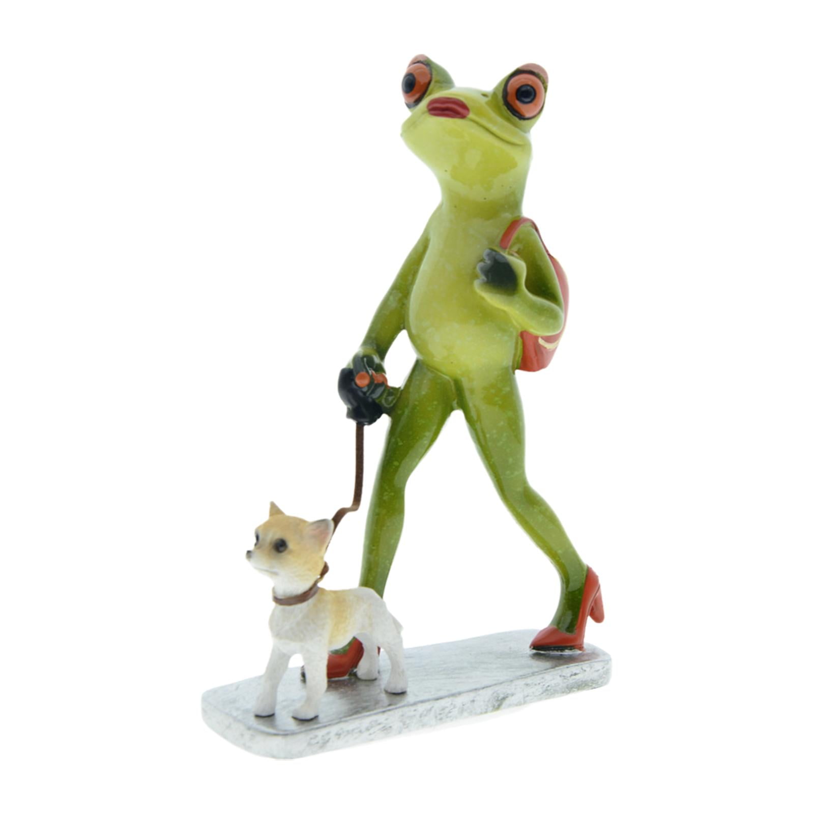 WLPZXP Frog Garden Statue Sculpture Artwork Gift Funny Figure Collection Craft Ornament