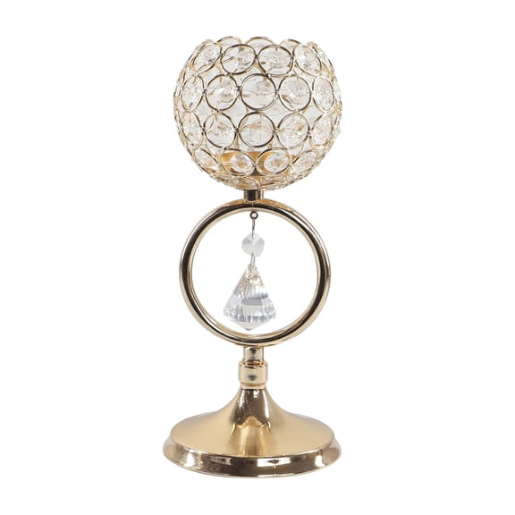 WLPZXP Gazechimp Vintage Crystal Candle Holder Pillar Candlestick Wedding Dining Table