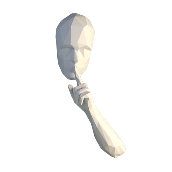 WLPZXP Geometric 3D Paper Person Model Home Bedroom Dining Room Decor Stickers Art Craft Puzzles Adult Artwork Birthday Gift Kid Toy Silent Person