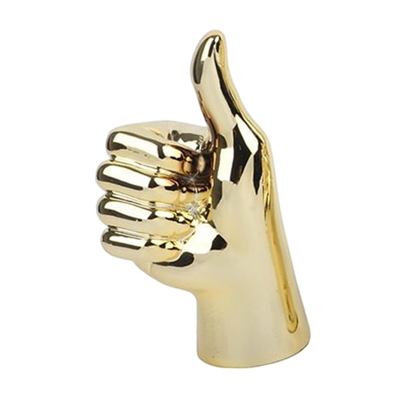 WLPZXP Gesture Sculpture Resin Finger Statue Hand Gesture Desk Statues Finger Sculpture Thumbs Up