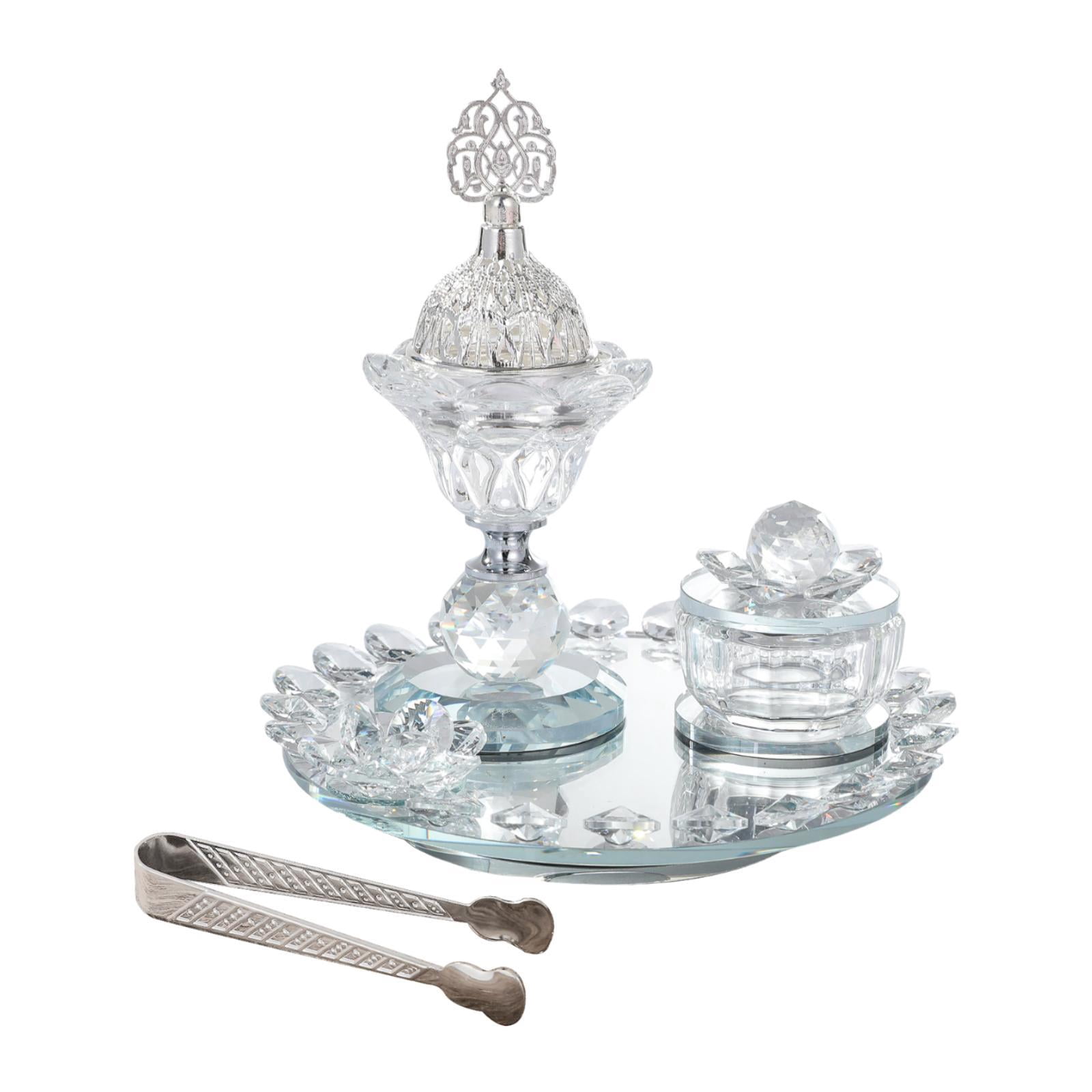 WLPZXP Glass Incense Burner Set Arabian Incense Burner Holder for Home Bedroom Yoga