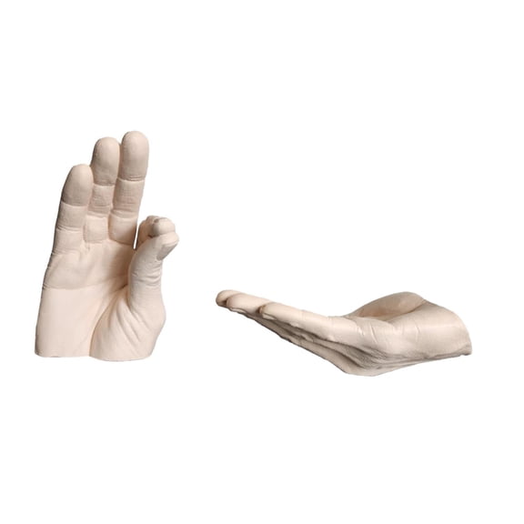 WLPZXP Hand Statues Aroma Ornament Holder Creative Modern Sculptures Yellow