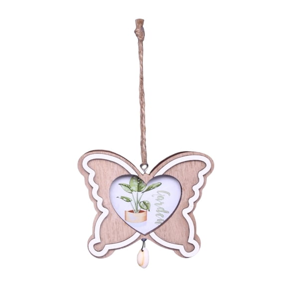 WLPZXP Hanging Photo Frame Gallery Photo Holder Wooden Picture Frame for Party, Living Butterfly 9.2x7.3cm
