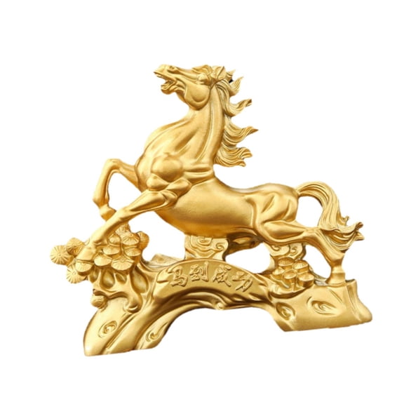 WLPZXP Horse Statue Desktop Ornament Unique Home Decor Gifts Mini Figurine Resin Stable