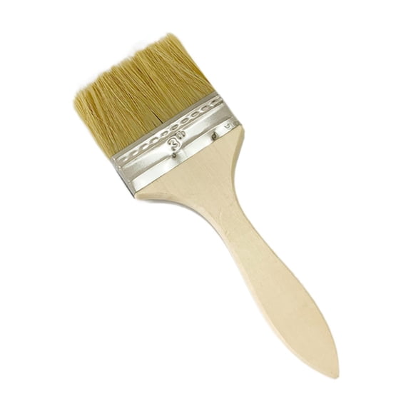WLPZXP Household Paint Brush Flat Brush Fence Stain Brush DIY Wooden Handle Stain Brush 19.5cmx7cmx1cm