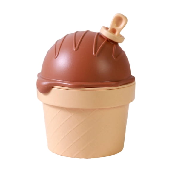 WLPZXP Ice Cream Shaped Humidifier Ornament Adjustable USB Leakproof Desk Humidifier, 2 brown