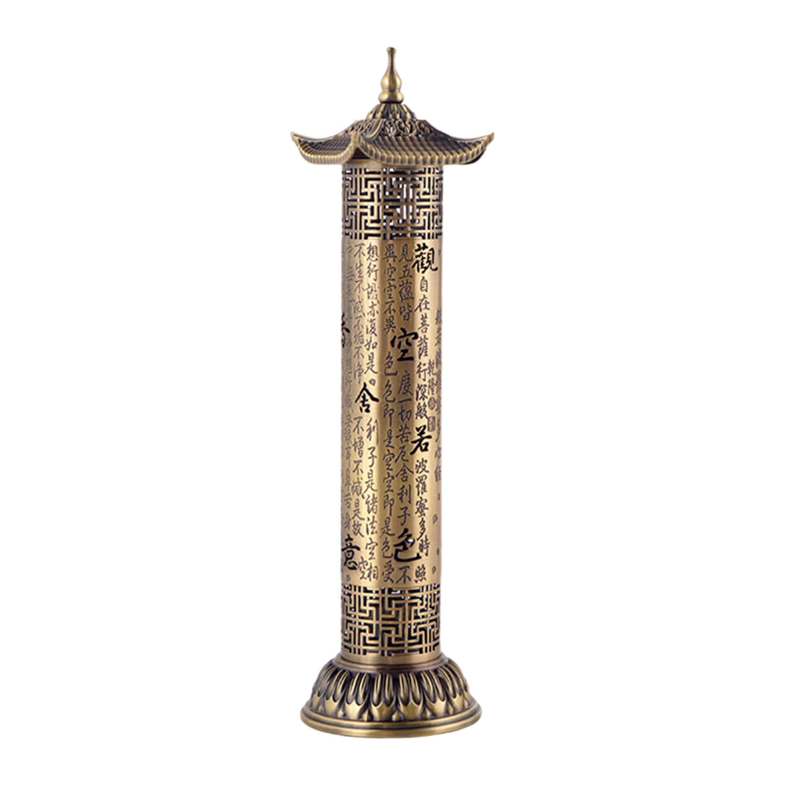 WLPZXP Incense Burner Ash Catcher Incense Stick Holder Censer for Holiday Bedroom Hotel Gold