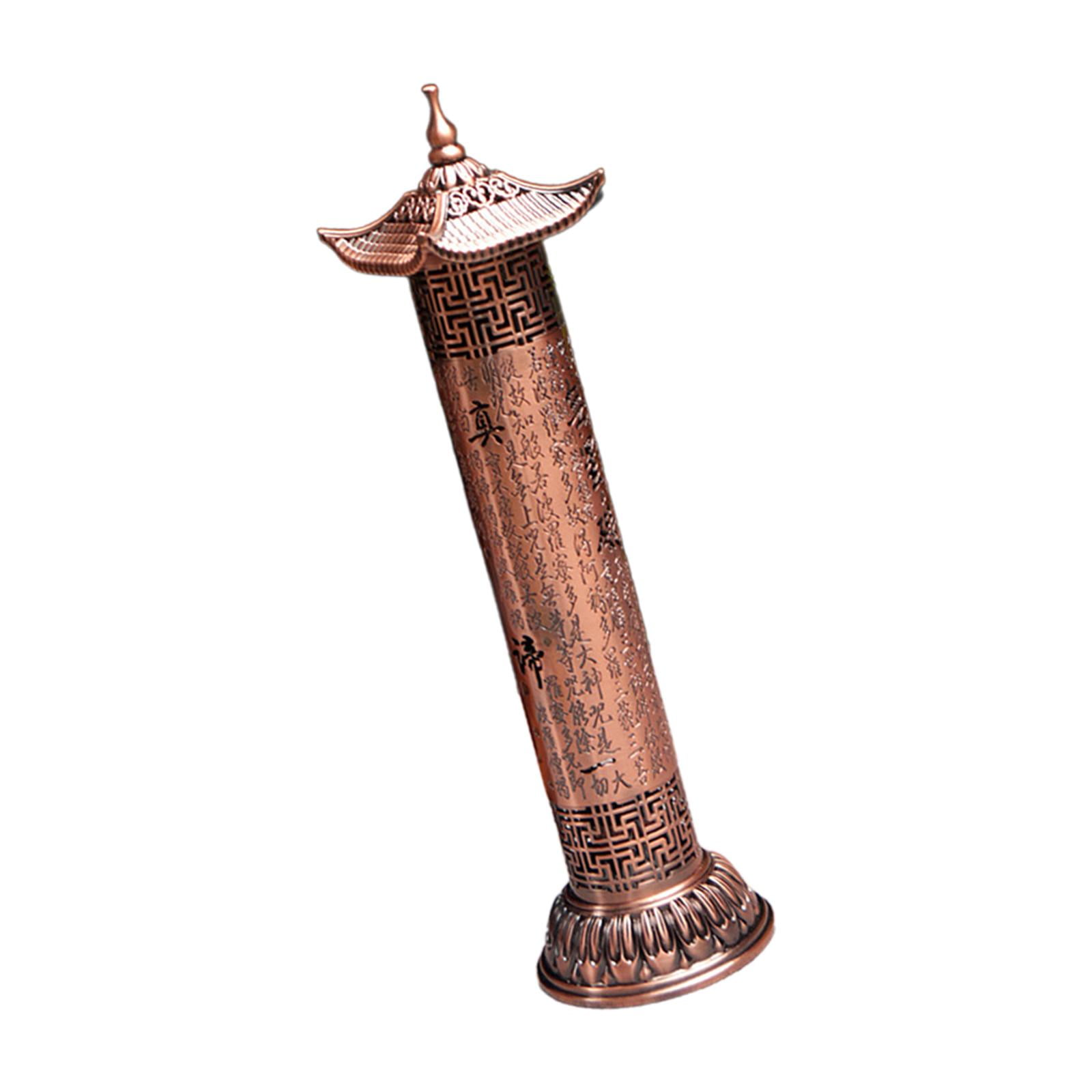 WLPZXP Incense Burner Ash Catcher Incense Stick Holder Censer for Holiday Bedroom Hotel Red