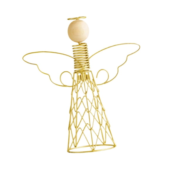 WLPZXP Iron Art Angel Ornament Bookshelf Living Room Kitchen Xmas Table Centerpiece 17.8cmx20.1cm