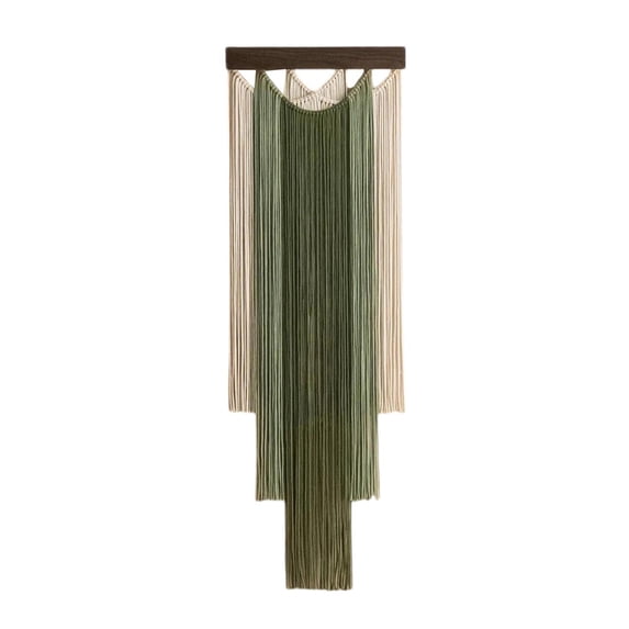 WLPZXP Macrame Wall Hanging Bohemian Chic Tassel Wall Decor for Apartment Sofa Home green