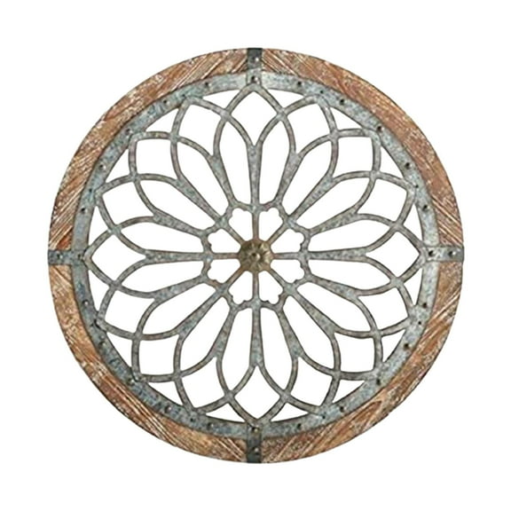WLPZXP Medallions Metal Round Wall Decor. Home Living Room Wall Sculptures Coffee