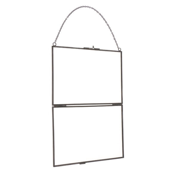 WLPZXP Metal & Glass Hanging Photo Frame Portrait & Landscape & Specimen 18x13cm #B B 18x13cm