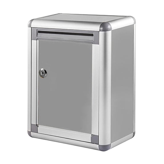 WLPZXP Metal Suggestion Box with Key Lock Voting Sturdy Charity Collection Donation Box